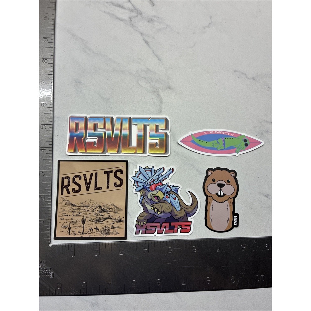 RSVLTS Lot of 5 Stickers (The Roosevelts)
